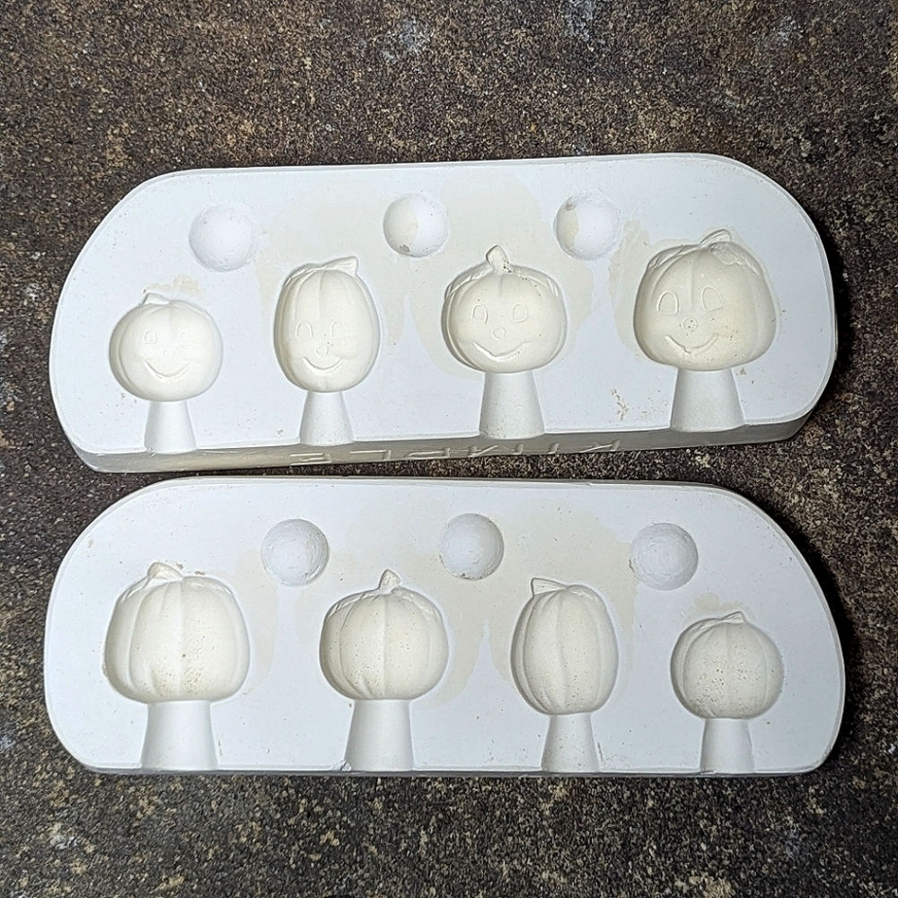 Vintage DIY Miniature Ceramic Pumpkin Casting Mold by Kimple Mold Corp 1989